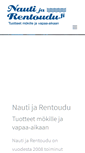Mobile Screenshot of nautijarentoudu.fi